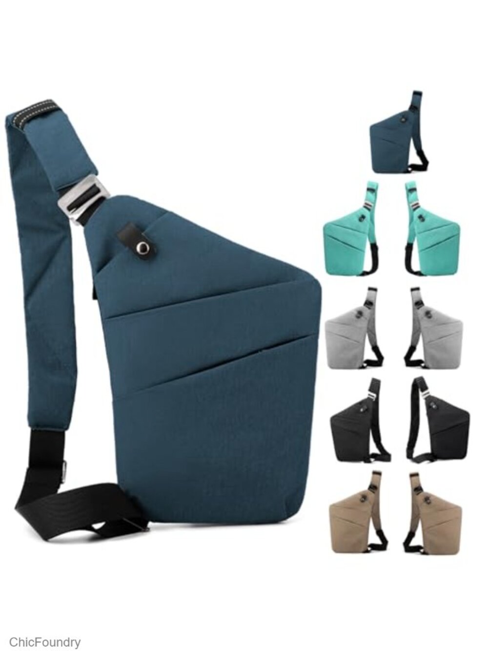 Anti Theft Sling Bag Women Men Travel Crossbody Chest Shoulder Bag Purse